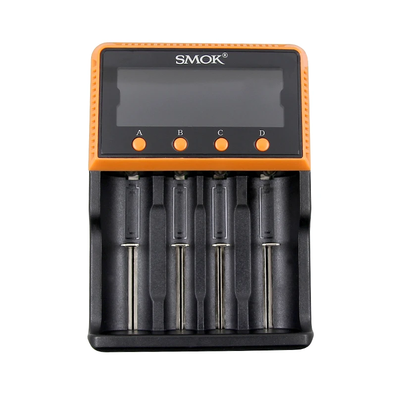100% оригинал SMOK Intelligent charger lcd Портативный Smart 4 Slot 18650 батарея li ion Li FePO4 Ni MH CD