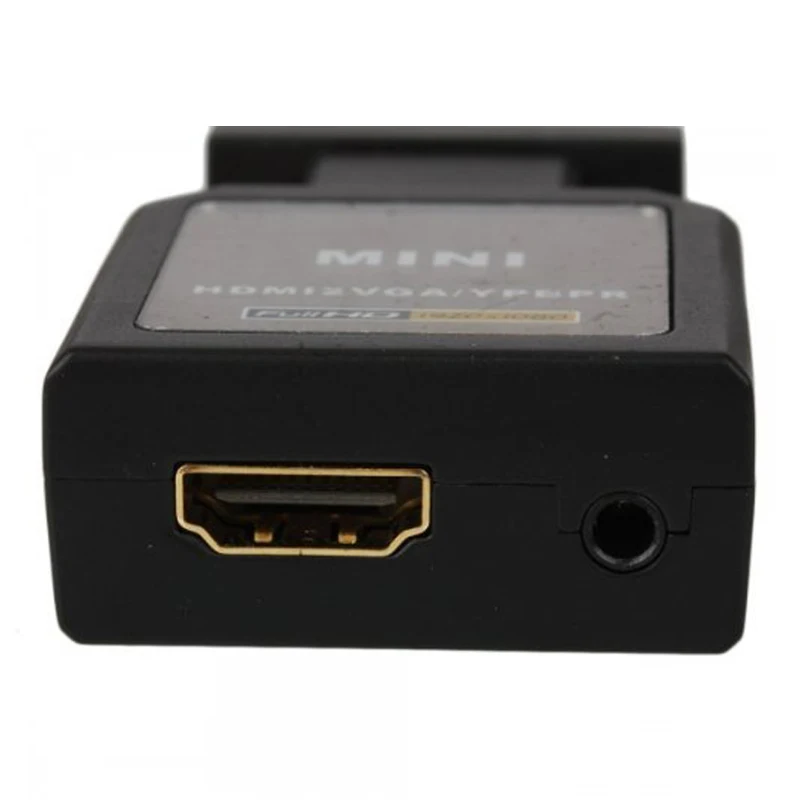 HDV M618 Mini HDMI VGA Ypbpr SPDIF аудио конвертер адаптер + YPBPR коммутатор и 3.5 мм черный |