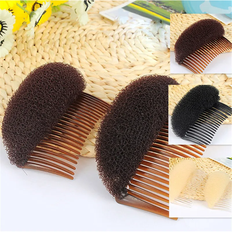 New Fashion Hair Clip Barrettes Hairpins Women Girl Headwear Holder Fluffy Bangs Root Increased Tool Comb Accessories | Красота и