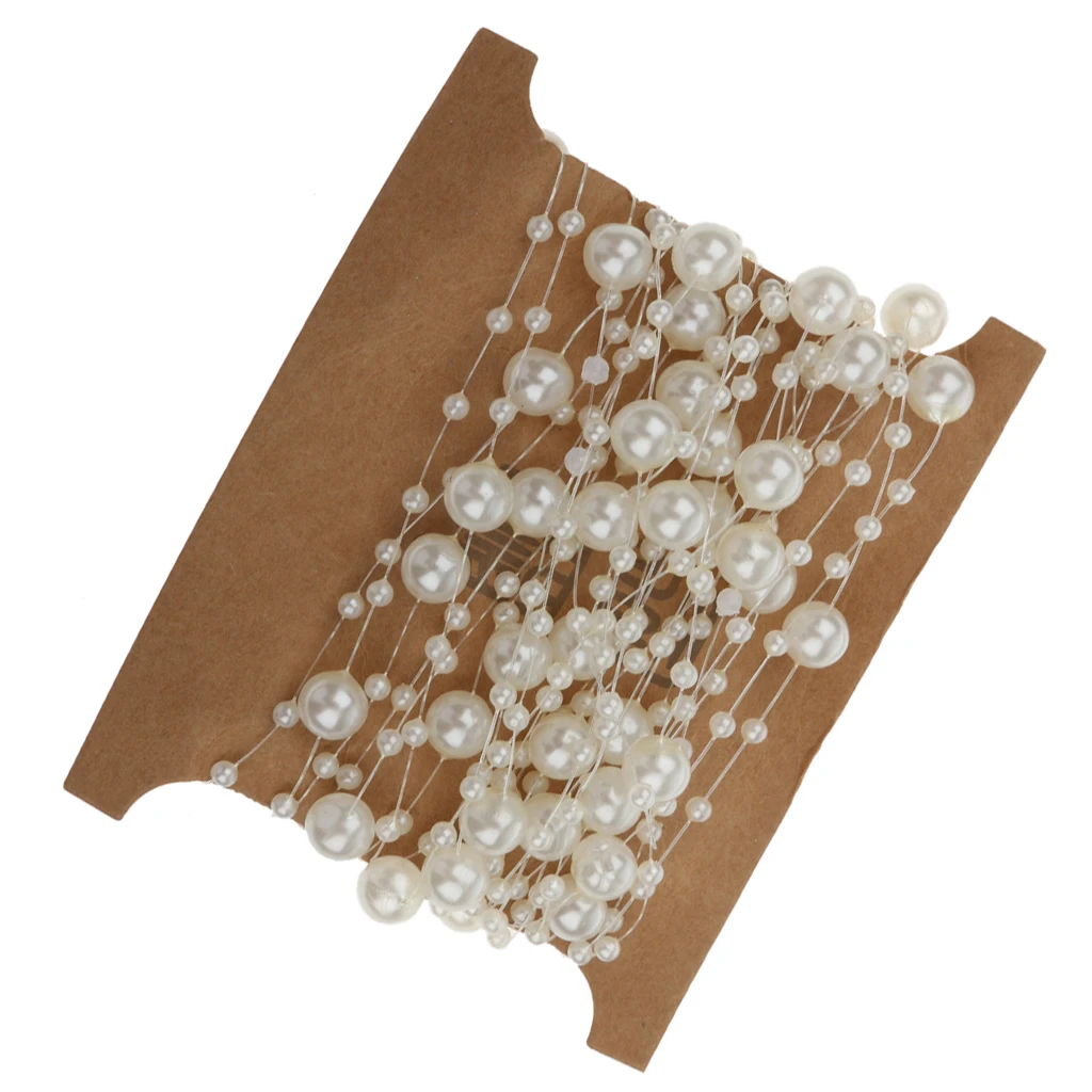 Многоцелевая рыболовная леска 5 м цепочка с бусинами для украшения дома свадьбы