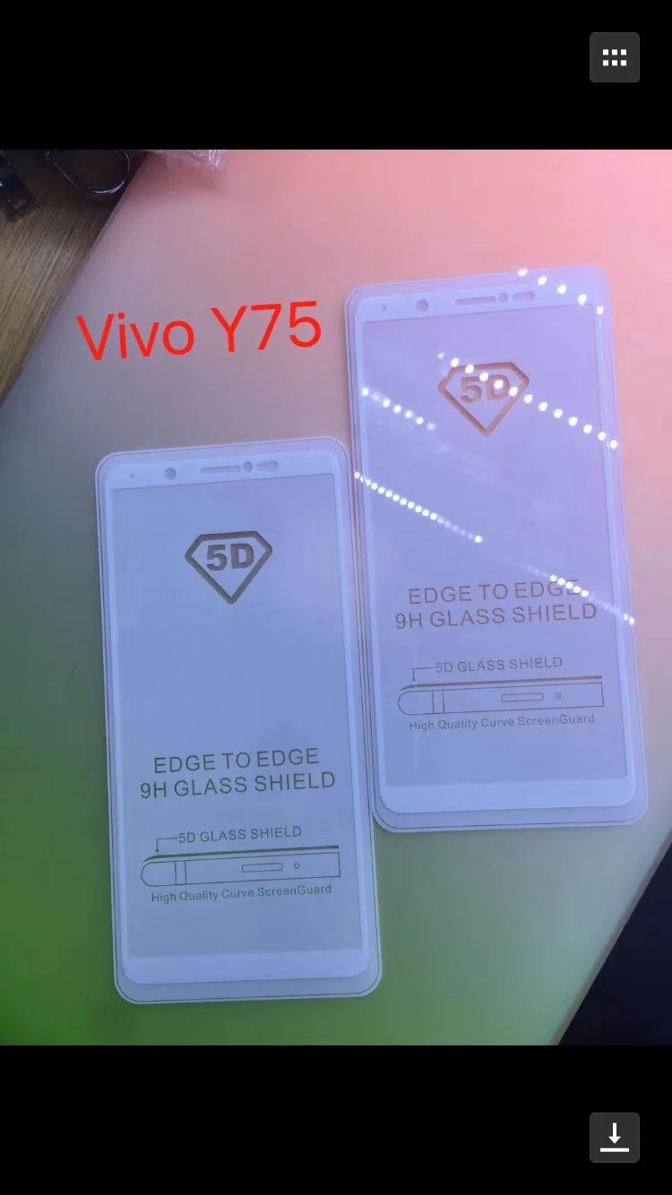 ДЛЯ Vivo V5S V9 V7 X20 Plus стекло 5D полное покрытие Защитная пленка для Y79 Y71 Y85 Y67 Y69 Y75