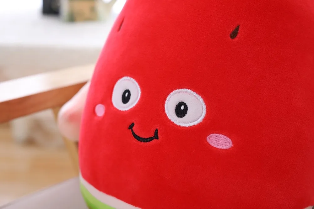 35-70 см Kawaii арбуз и клубника Плюшевые игрушечные растения мультфильм милые мягкие куклы подушка для мальчиков подушка для девочек для детей