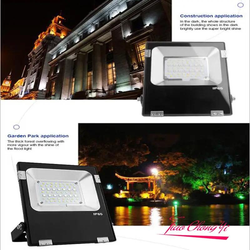 Фото 2,4G Milight 10 Вт 20 Вт 30 Вт RGB + CCT Wifi/4-зонный светодиодный прожектор с дистанционным управлением, Новинка №3