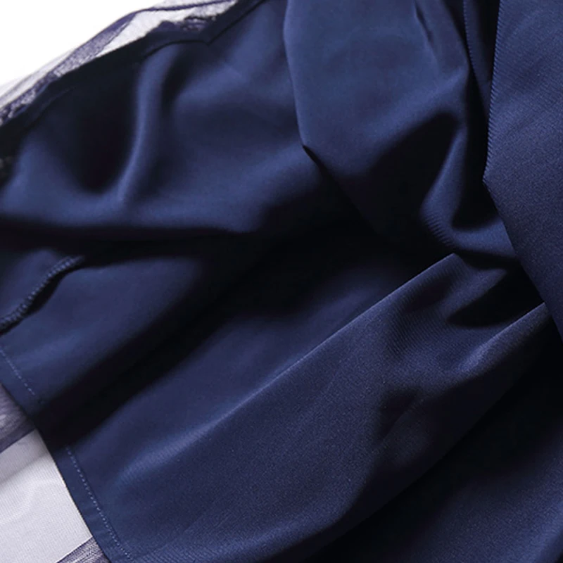 AOFULI L-5XL кружевные сетчатые костюмы с жемчужинами и блестками большие размеры