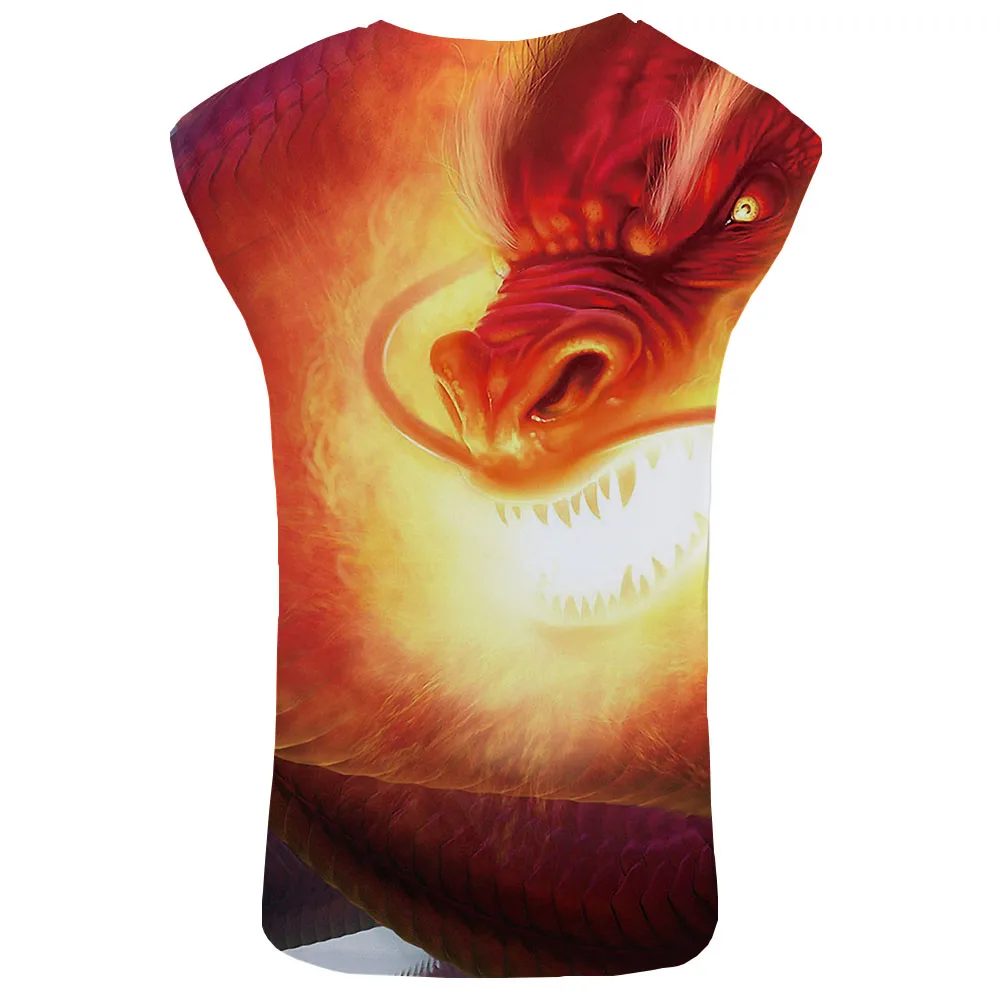 KYKU Dragon, майка для мужчин, животное, для мужчин, s, бодибилдинг, молния, жилет, горный, майка, цветная Стрингер, без рукавов, рубашка, Новинка