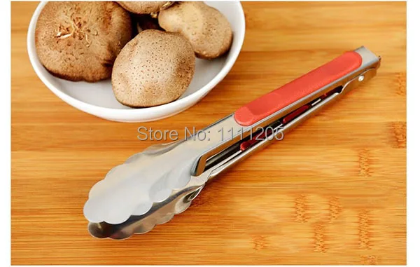 Комплект из 2 предметов Нержавеющая сталь барбекю паста щипцы с пружинным