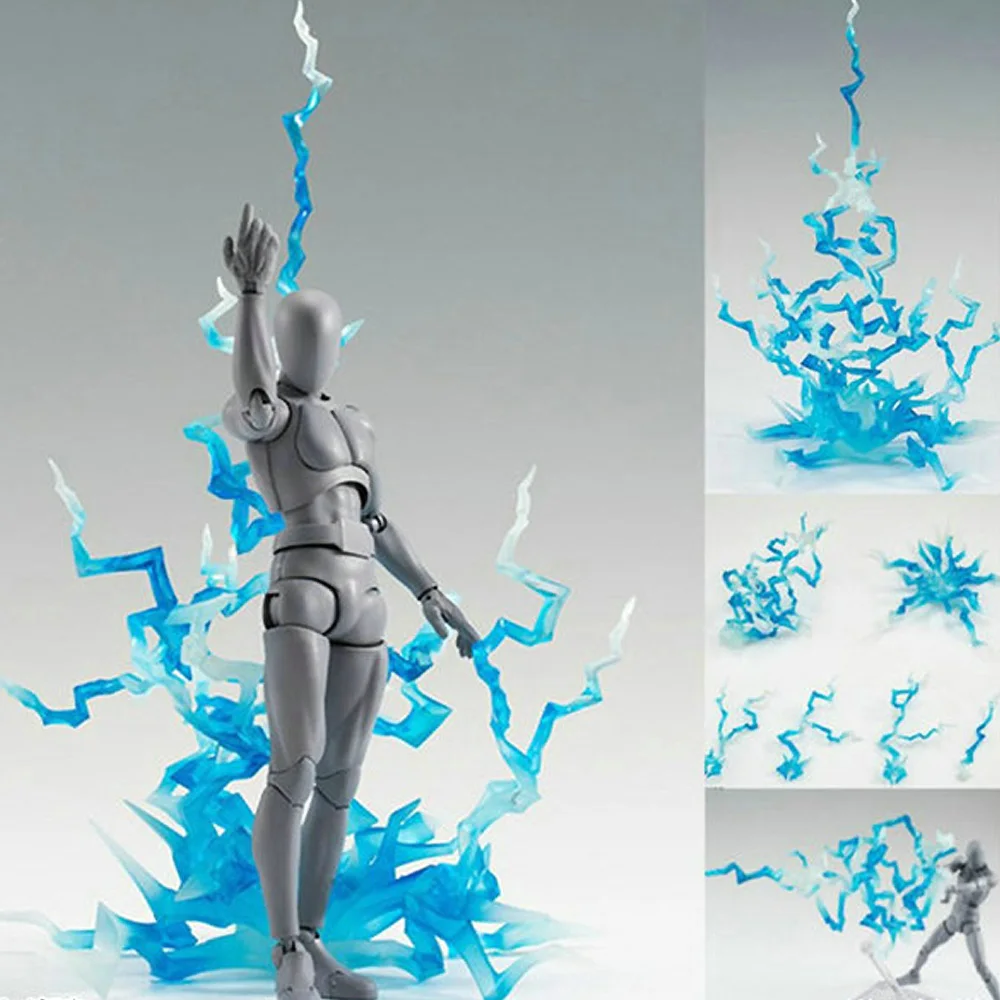 1 шт. Tamashii Effect Thunder (Lightning) синий Ver. S.H Figuarts Fix Figma D arts|tamashii effect|s.h figuartss h figuarts |