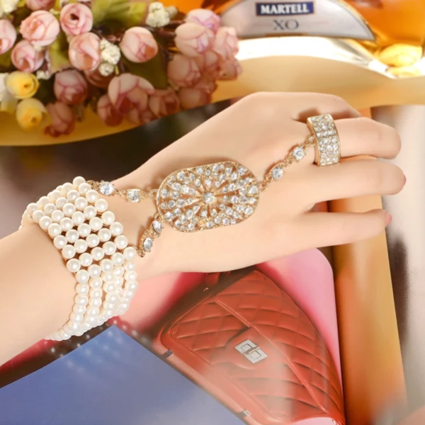 9 видов дизайна по желанию жемчужиной эластичный браслет с украшением в виде