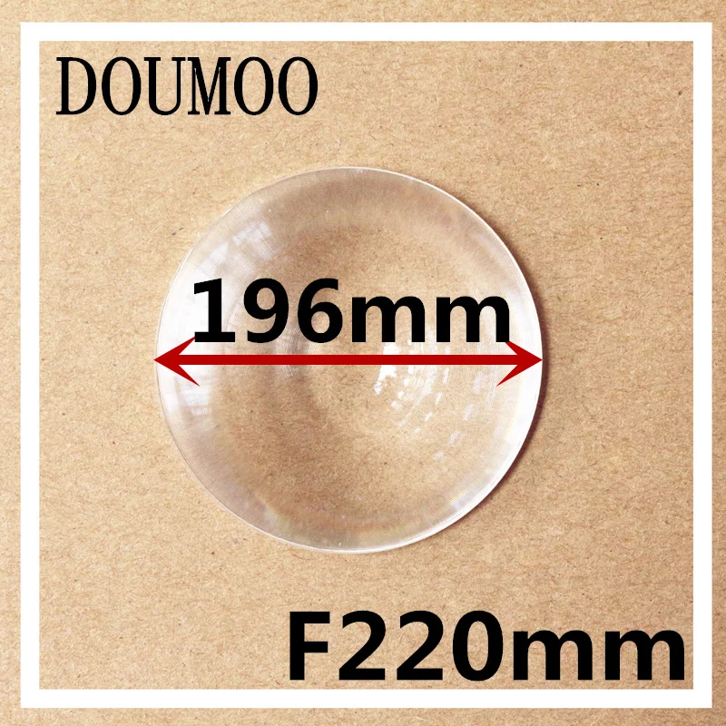 

Support dropshipping 1 pcs / lot Diameter 196 mm Focal length 220 mm Fresnel Lens led condenser lens Round plastic lens