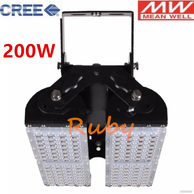 Промышленный светодиодный чип CREE + держатель Meanwell прожектор 100 Вт 150 200 300 500
