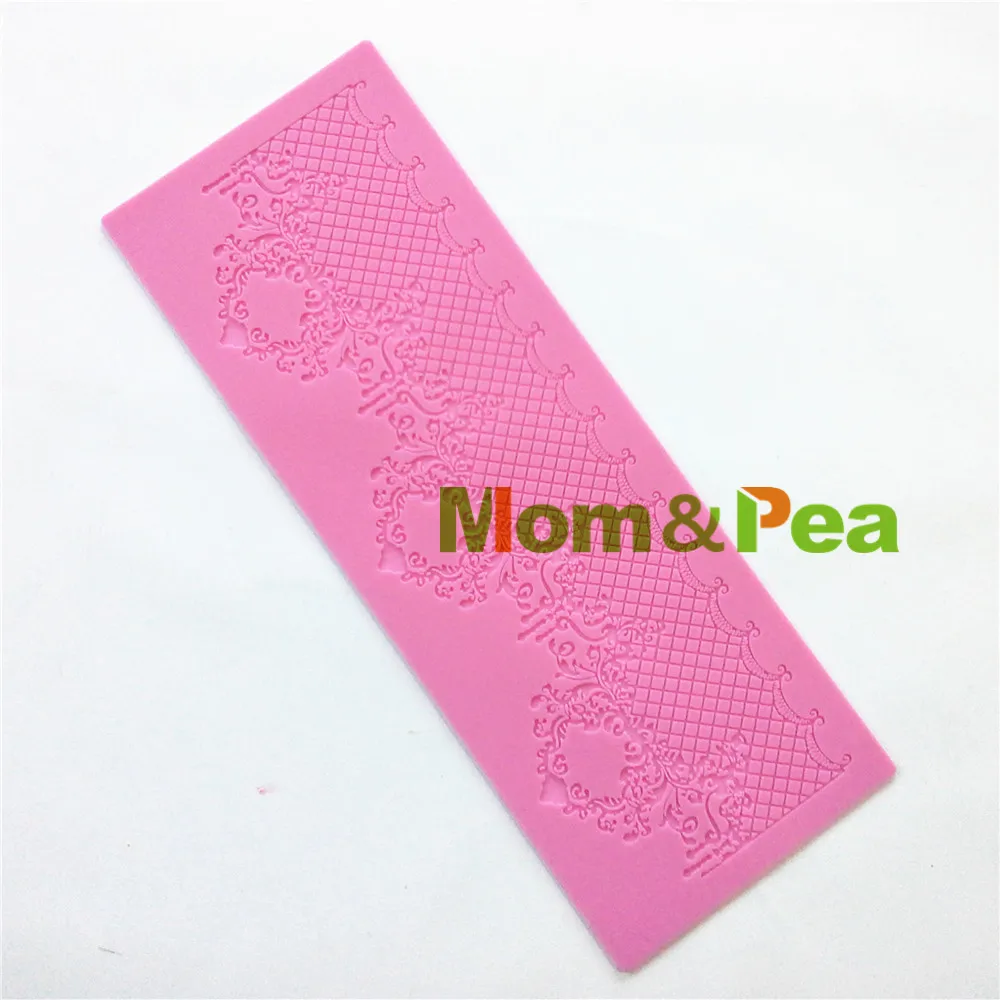 Mom & Pea GX143 Бесплатная доставка силиконовая кружевная форма большого размера для