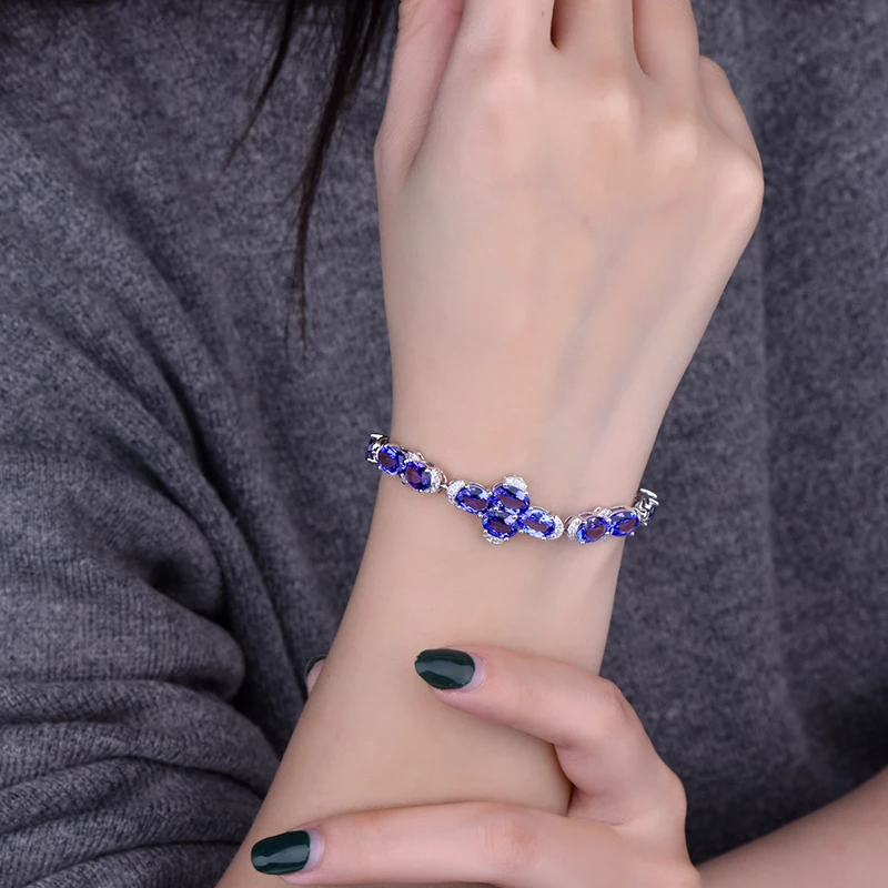 Оптовая продажа натуральный однотонный 18 К белый золотой голубой Сапфировый