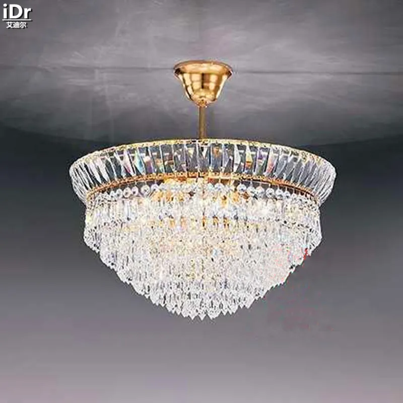 Люстры Уникальные антикварные металлические лампы хрустальные для спальни