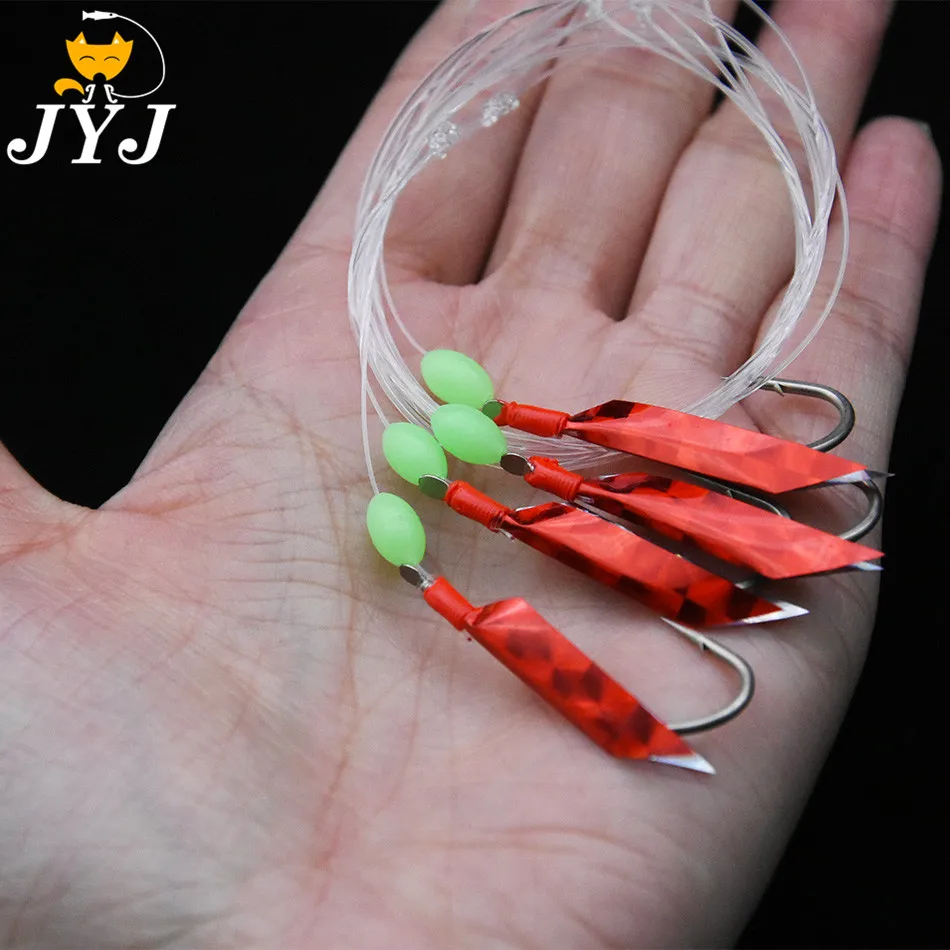 2 упаковки крючков № 7 2/0 # рыболовные Крючки sabiki приманка 4 руки рыболовная ручной