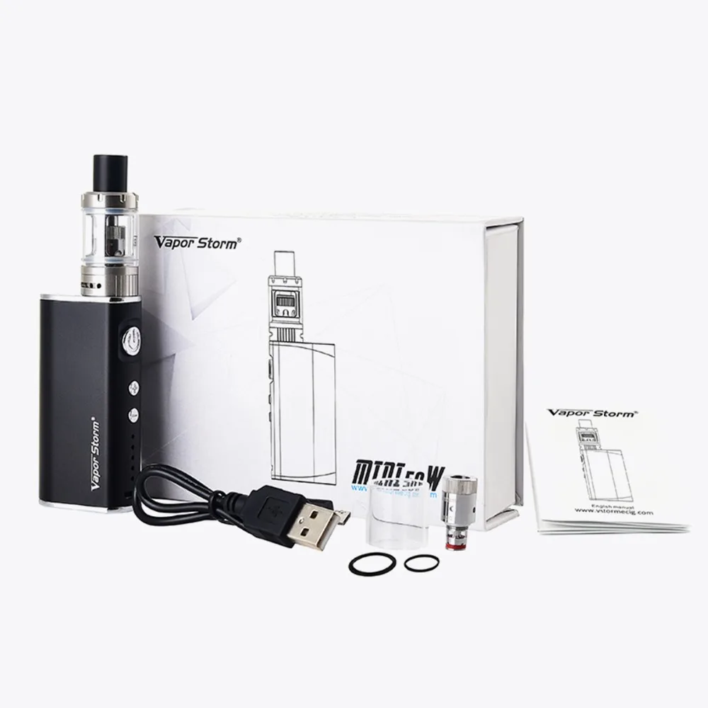 Original Vapor Storm Mini 50W Vaper Kit 2200mAh Built-in Battery Atomizer Electronic Cigarette Vaporizor Box Mod Vape Pen | Электроника