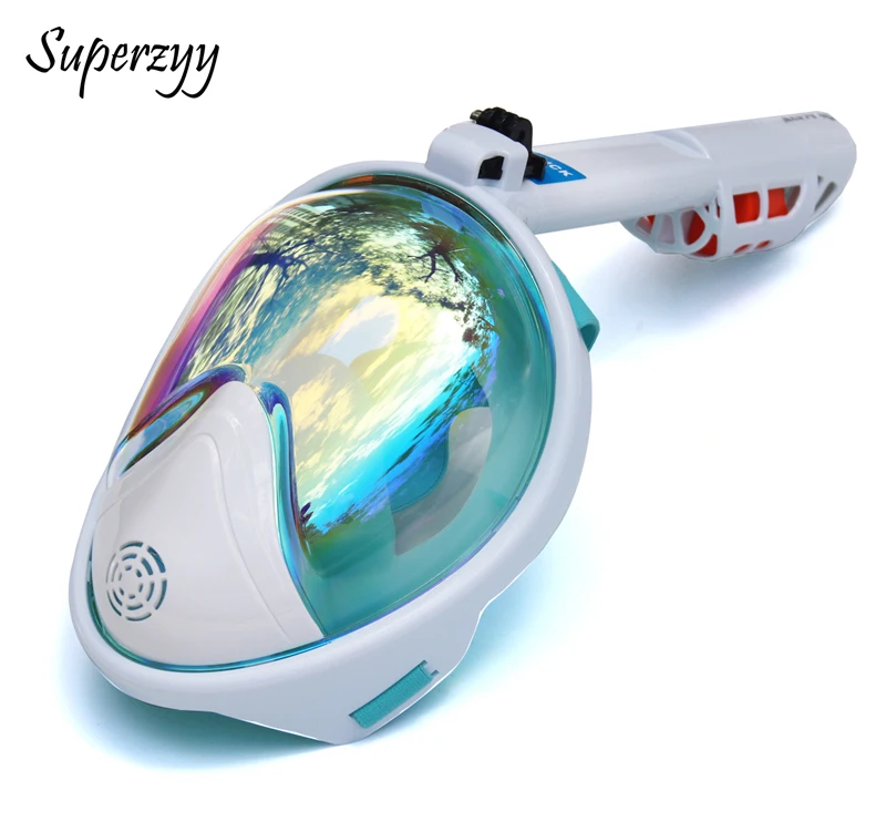 Маска для подводного плавания с полным лицом панорамный вид анти-туман