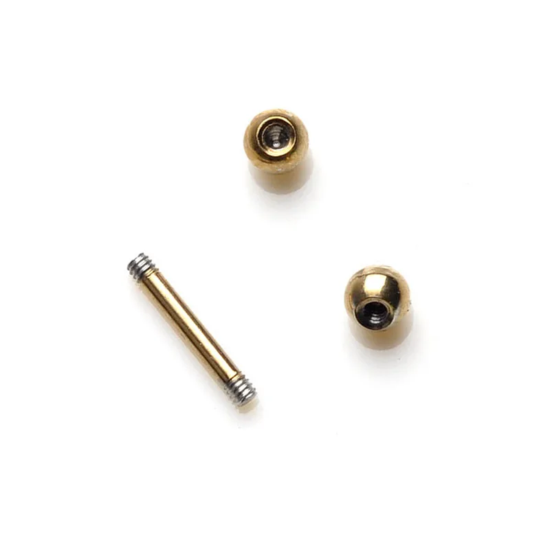 Комплект из 2 предметов золотистого цвета Цвет хирургическая нержавеющая сталь