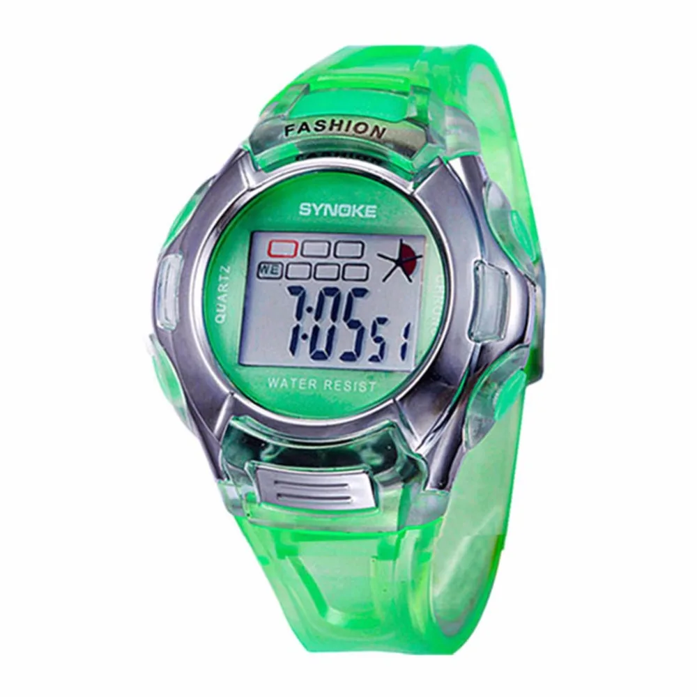 Многофункциональные водонепроницаемые светодиодные наручные часы для