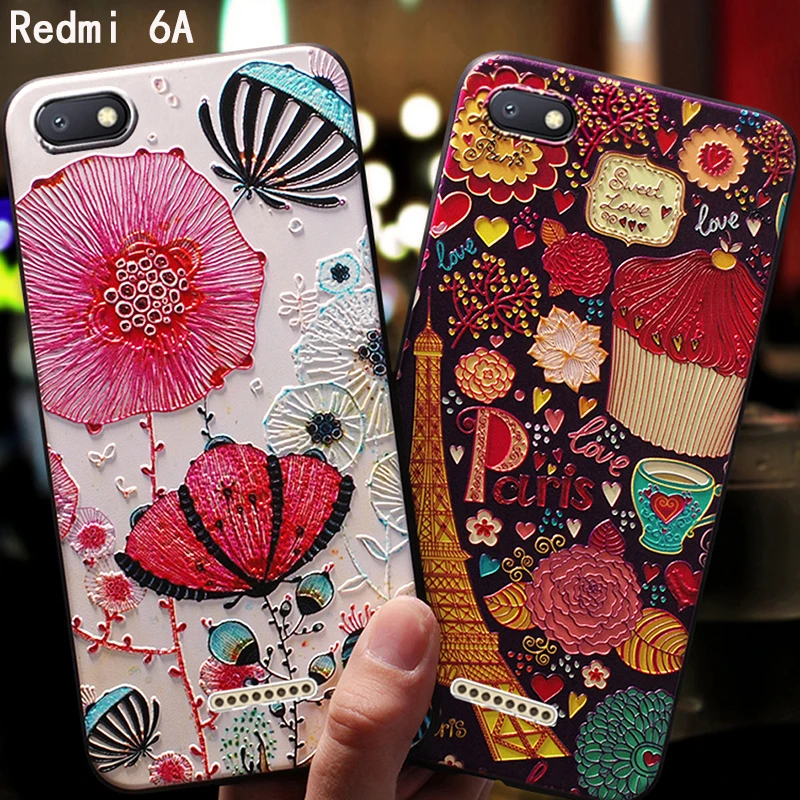 Coque cover case For Xiaomi Redmi 6 6A pro Xiomi Redmi6 6pro Original silicon 3d Silicone luxury On Cute phone back cases | Мобильные