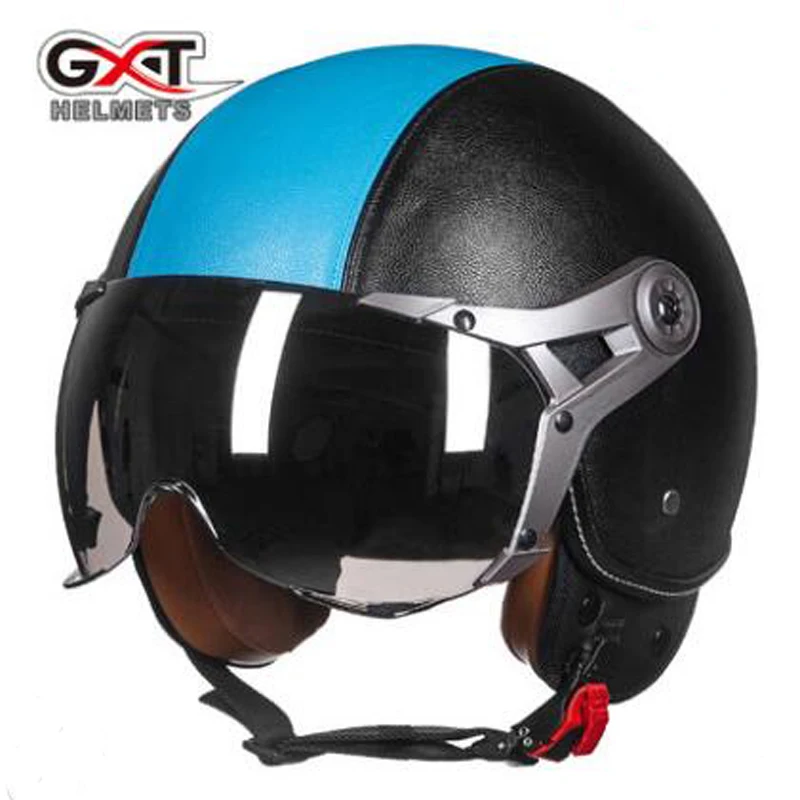 Индивидуальный модный GXT мотоциклетный шлем с половинчатым лицом электрический