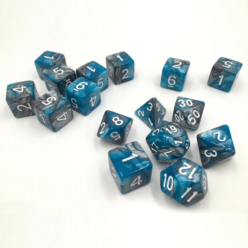 Rollooo Dice 7 шт./компл. + 9 шт. D6 d8 d10 d % d12 d20 | Спорт и развлечения