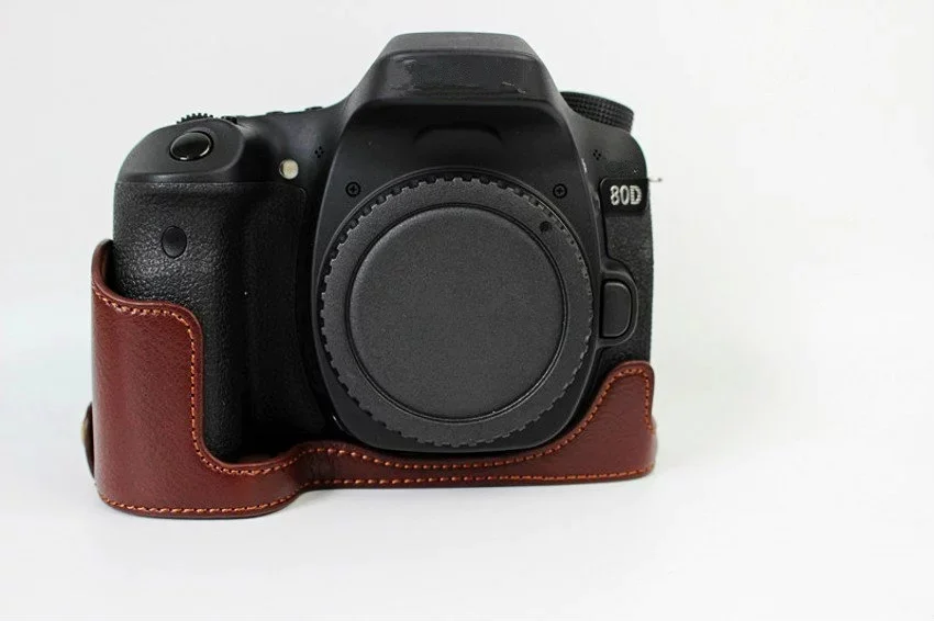 Чехол из натуральной кожи для Canon EOS 80D | Электроника