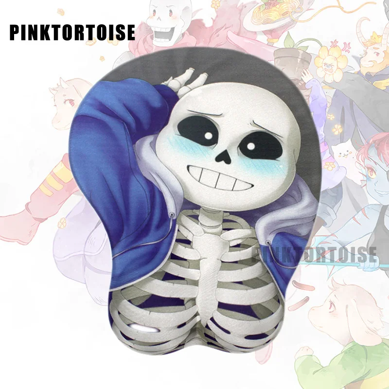 Коврик для мыши с 3D принтом Undertale Sans силиконовый коврик игровой ноутбука