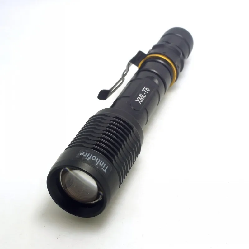 Tinhofire ZOOM Cree XM L T6 3000 лм масштабируемый регулируемый фонарь онарик + 2*18650 мАч