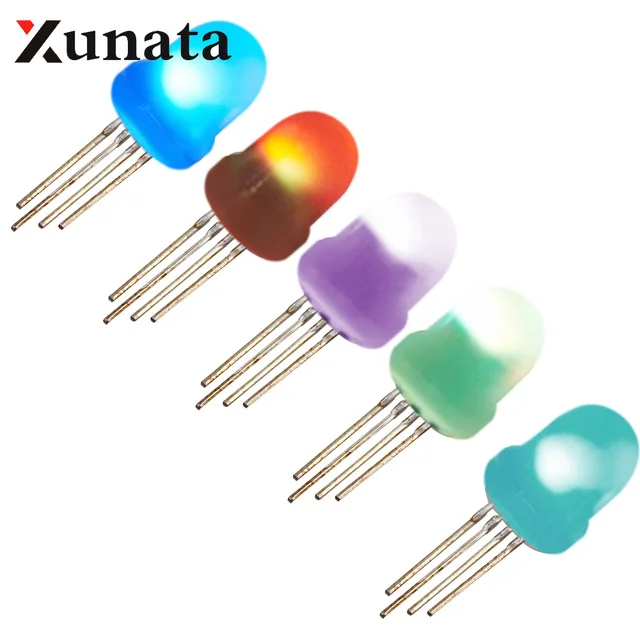 IC APA106 F5 F8 RGB светодиодные бусины 5 в мм 8 круглые полноцветные неоновые пиксели Arduino