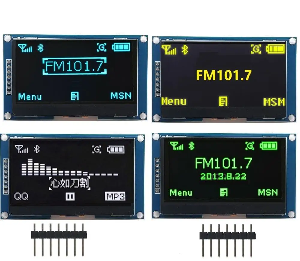 Модуль OLED дисплея 2 42 &quot 12864 128*64 серия IIC I2C SPI белый/синий/зеленый/желтый ЖК экран