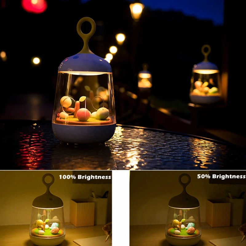 Цветной светодиодный RGB-светильник в виде птичьей клетки настольная лампа с