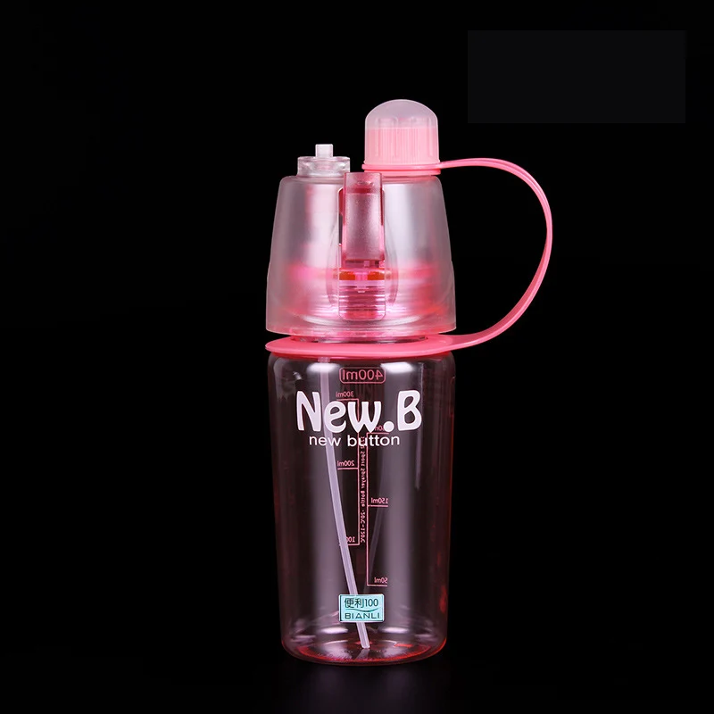 2019 New Arrival Plastic Water Bottle with Nozzle for Tour Outdoor 400ML 600ML My Bottles Drinkware Blue Pink Green Hot Selling | Дом и сад