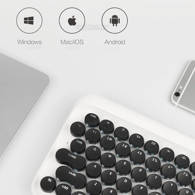 Xiaomi Mijia LOFREE Bluetooth Беспроводная механическая клавиатура 79 клавишная клавиатура мышь 2,4G/Bluetooth двойной режим многофункциональная система