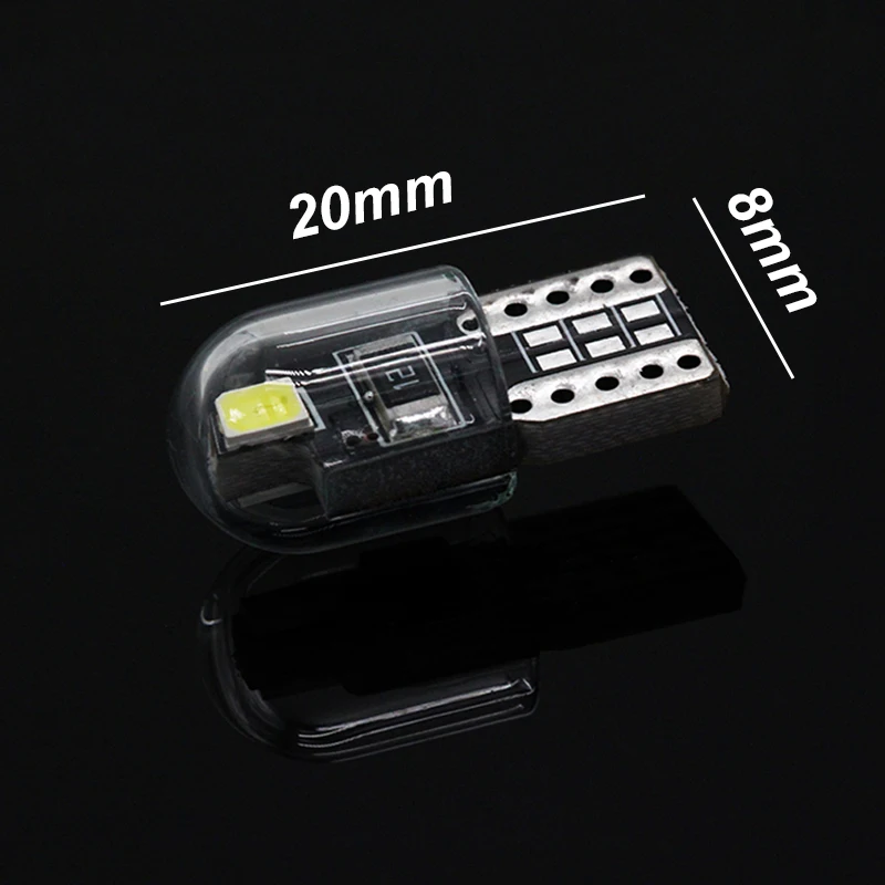 SUNKIA 2 шт./лот T10 2SMD-3030 194 W5W LED COB автомобильный сверхъяркий сигнал габаритная ширина
