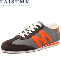 laisumk 2020 men casual shoes fashion casual denim canvas shoes men shoes lace up flats comfortable sneakers casual mens shoes