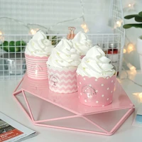 cute simulation cup ice cream exquisite artificial cake romantic wedding decoration photo prop shop window display
