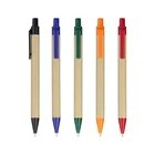 Эко-бумага Шариковая черные чернила для ручки пользовательские шариковая зеленая концепция экологически чистые Индивидуальные Рекламные Подарочные персонализированный логотип ручки