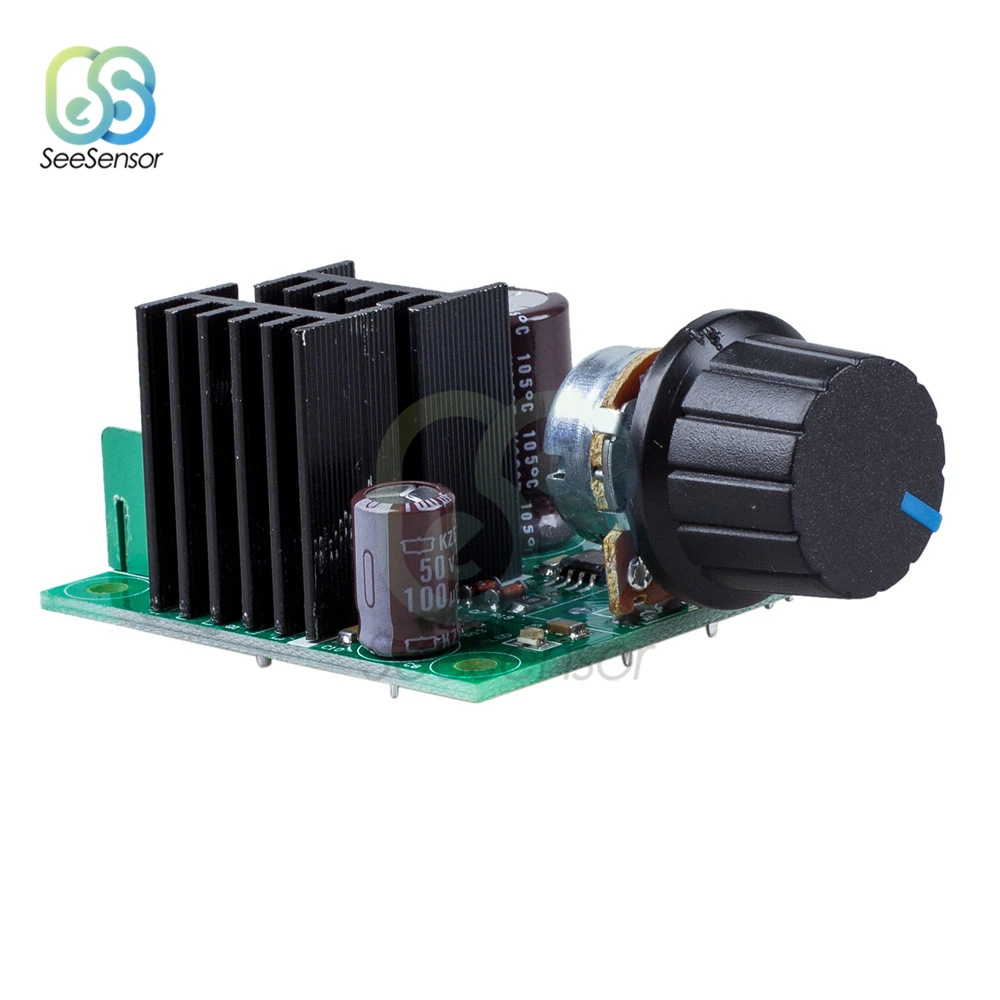 Регулируемый регулятор скорости с кнопкой переключения 400 Вт диммер 12 40 В 10