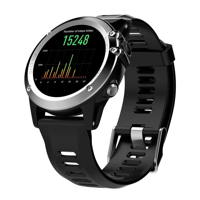 Sliver Microwear H1 smart watch мужские водонепроницаемые Смарт-часы с шагомером gps 3g WI-FI частота сердечных сокращений Bluetooth smart watch альтиметр - Цвет: Sliver