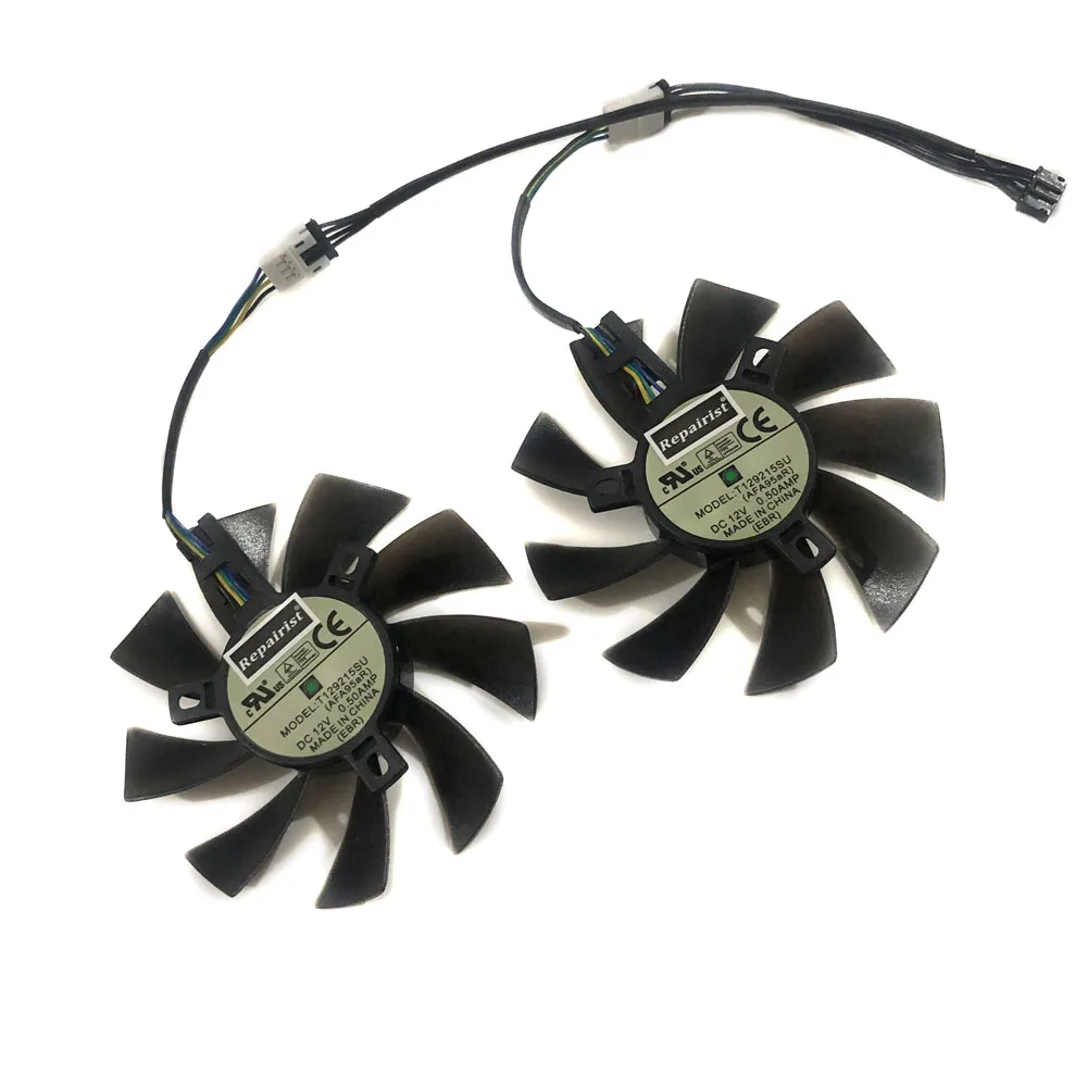 Кулер для видеокарты 2 шт./лот GPU RX 470/570 ARMOR вентилятор Видеокарты Radeon RX570 MSI RX470