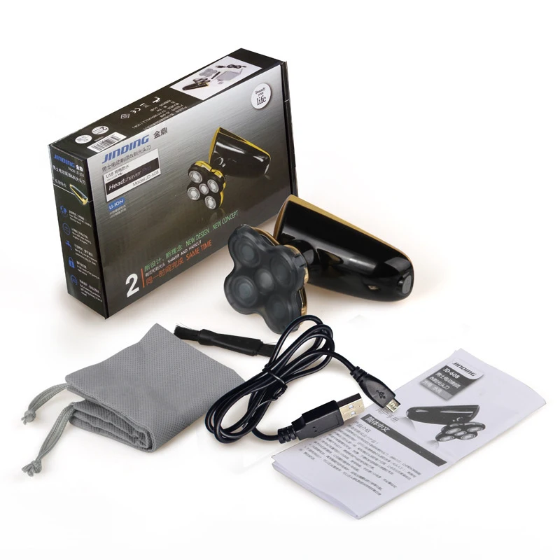 Профессиональная электрическая бритва с 5 плавающими лезвиями бритье головы и