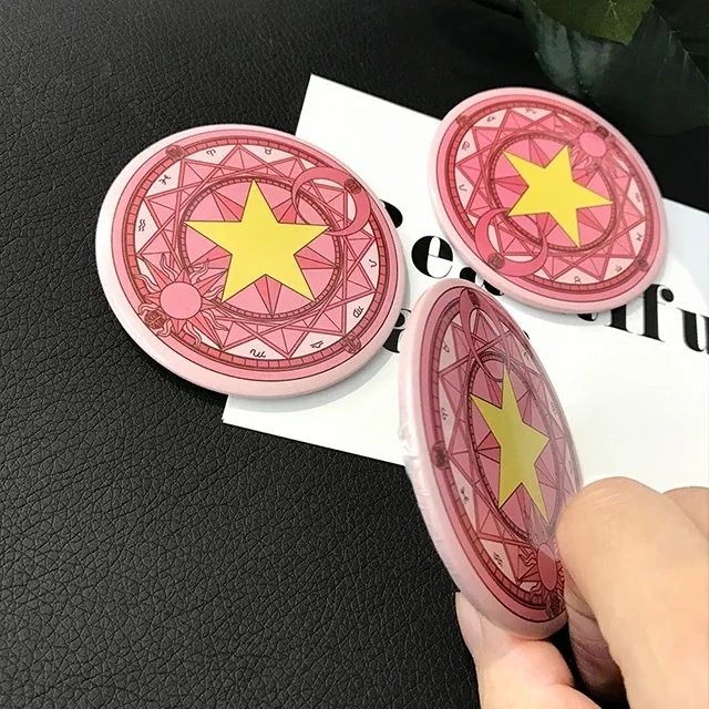 1 шт. картонная палочка Сакура волшебная мечтательное Круглое Зеркало розовое