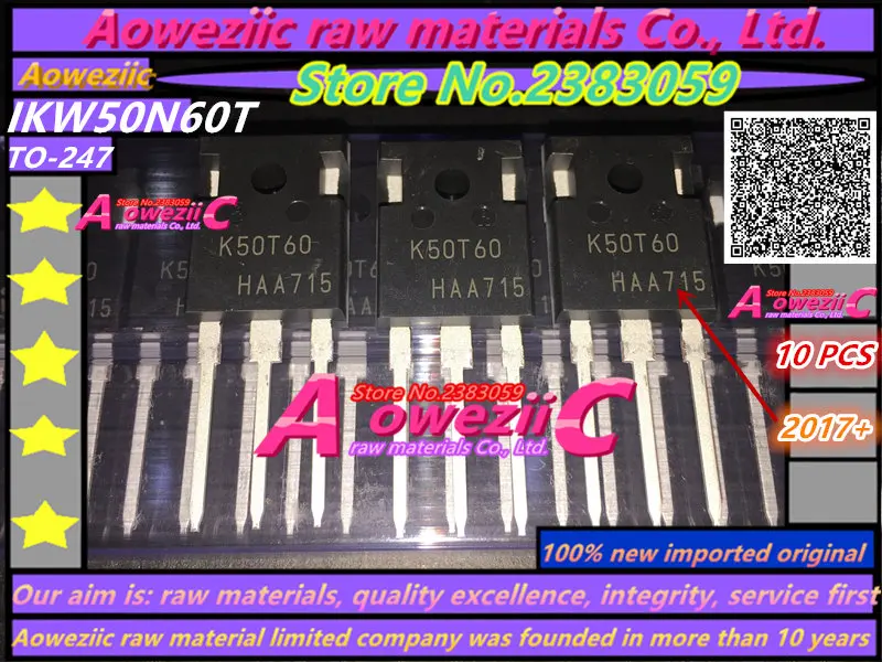 Aoweziic+ 100 импортный IKW50N60T K50T60 до-247 Триод IGBT трубка 50A600V канал N