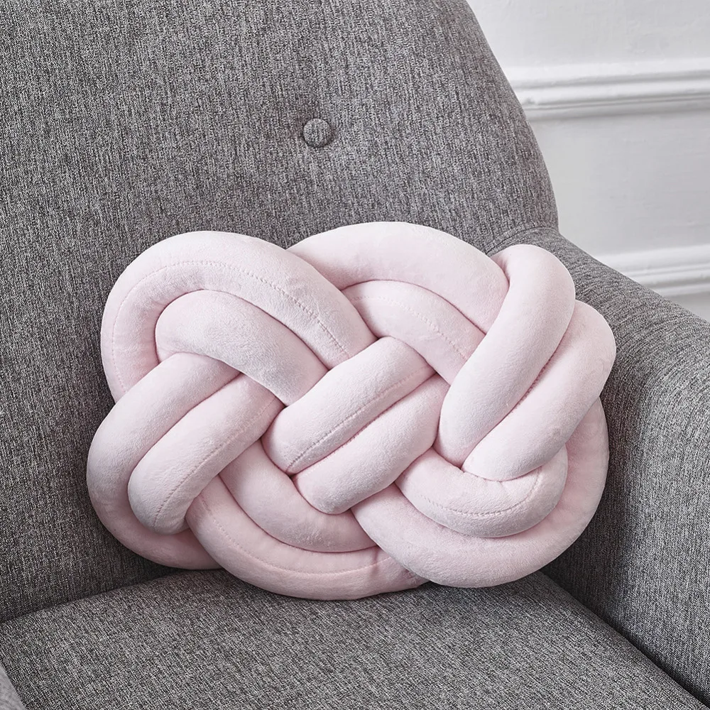 40x30 см завязанная подушка для автомобиля INS Knot Throw Pillow Baby Calm Sleep Dolls плюшевые мягкие игрушки для детей домашняя декоративная подушка
