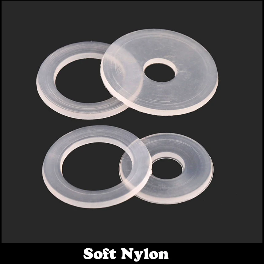 M5 M5 * 14*0,8 M5x14x0.8 M5 * 18*0,9 M5x18x0.9 прозрачный Nylon66 пластиковый простой уплотнительное кольцо прокладка изоляция мягкая плоская шайба