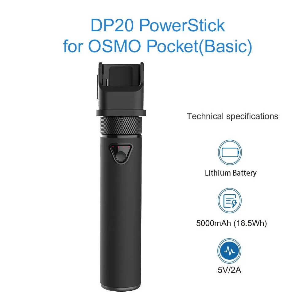 Ручная ручка Smatree для DJI Osmo Pocket 5000 мАч зарядное устройство портативное монопод