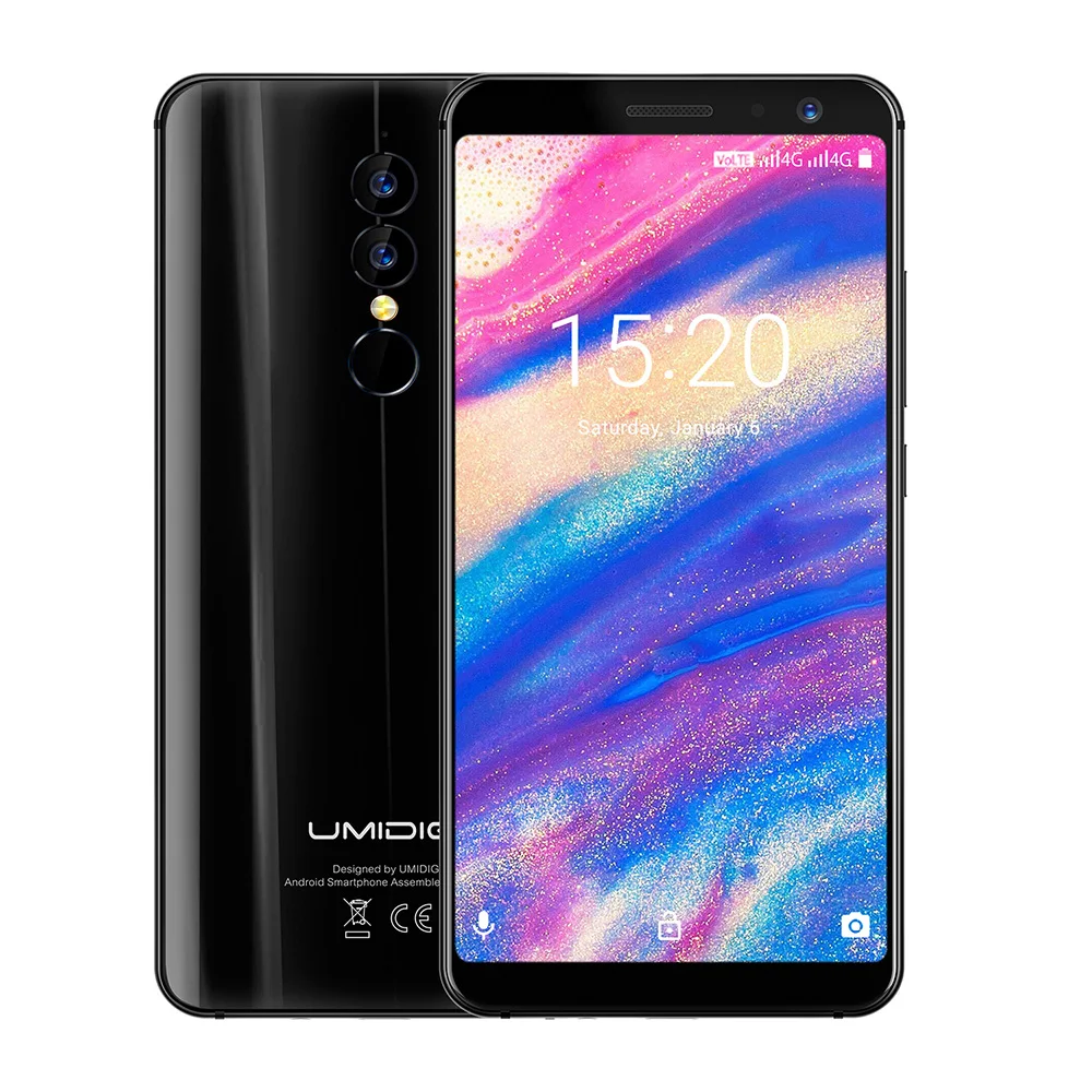 Umidigi A1 Pro 4G смартфон 5 дюймов Android 8 1 Phablet MTK6739 4 ядра ГГц 3 ГБ Оперативная память 16