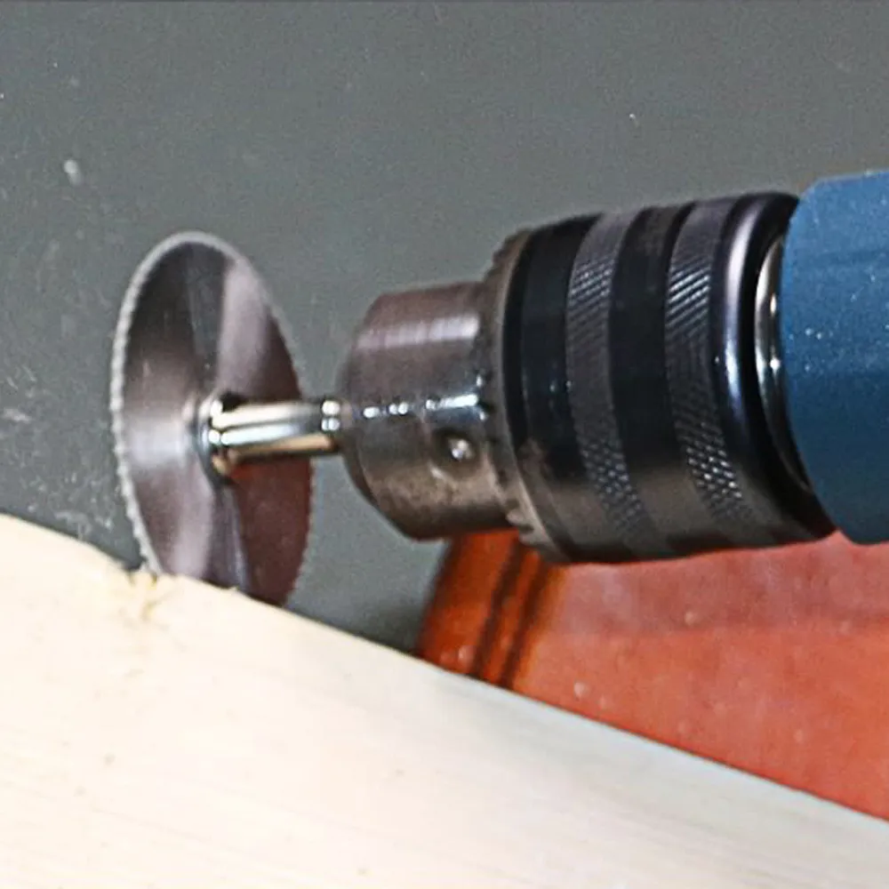 

5pcs HSS Circular + 2x Mandrel Drill Saw Blade Rotary Tool For Dremel Metal Cutter Power Tool Set Wood Cutting Discs @Q