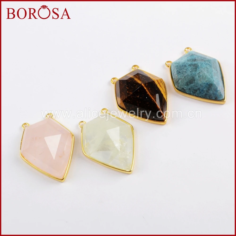 BOROSA 5 шт. пентагональный Многофункциональный Гранёные камни друзовые коннекторы