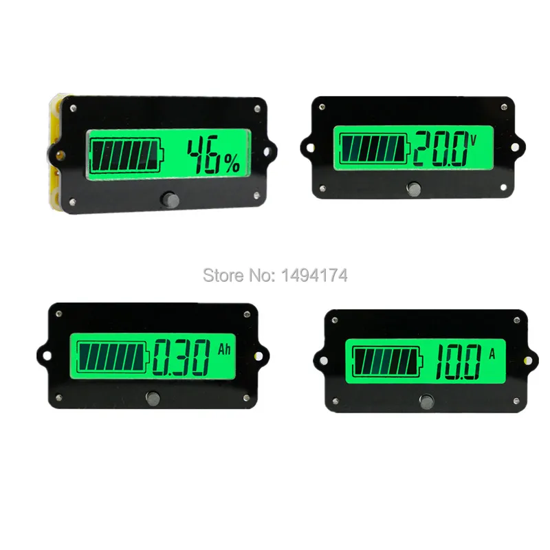 WQScosea Q8S 257 8 80 в 50A 0 1 600Ah ЖК дисплей кулометр Индикатор Универсальный батарея